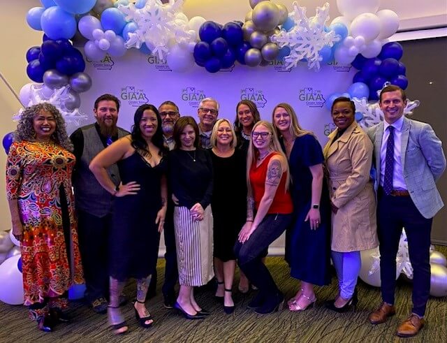 Left to right: Carla Kaiser, Matt Ballard, Brittany Cooper, Estevan Ramirez, Karrie Pratt, Rich Kiemen, Dawn Shepherd, Allison Shaw, Breanna Putman, Jamie Winston, Alana Jung, and Chris Sherman.